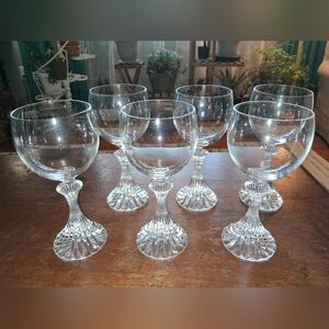 Vintage Mikasa Crystal Wine Glasses